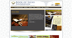 Desktop Screenshot of bookofsigns.org